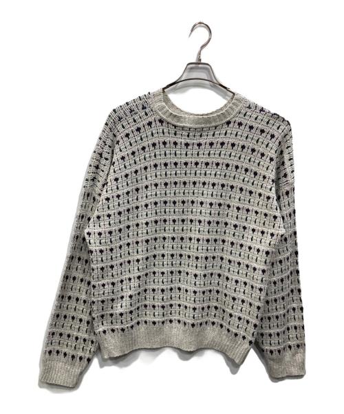 TOWN CRAFT（タウンクラフト）TOWN CRAFT (タウンクラフト) USA製総柄ニット ベージュ サイズ:SIZE Lの古着・服飾アイテム