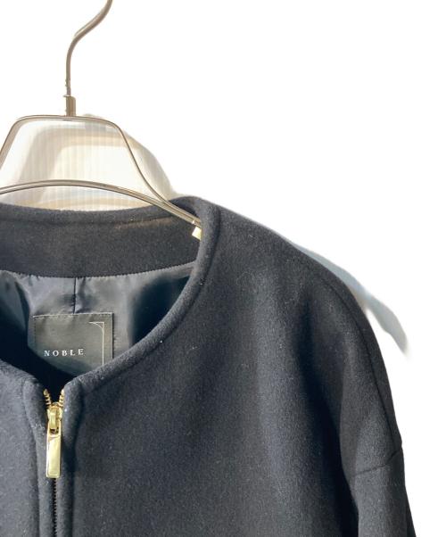 Noble（ノーブル）Noble (ノーブル) MTRカラーレスジップショートコート ブラック サイズ:38の古着・服飾アイテム