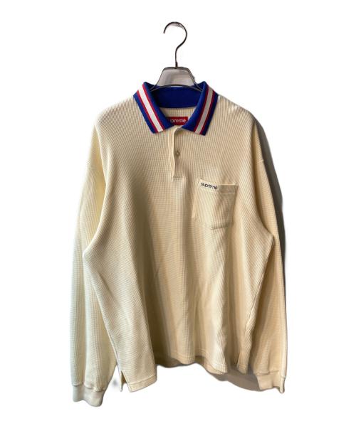 SUPREME（シュプリーム）Supreme (シュプリーム) Thermal L/S Polo ベージュ サイズ:Ｓの古着・服飾アイテム
