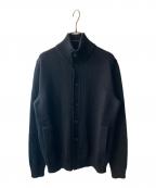 Zanoneザノーネ）の古着「CHIOTO スタンドカラーニットカーディガン」｜ネイビー