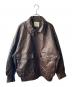FREAK'S STORE（フリークスストア）の古着「Fレザーブルゾン」｜ブラウン