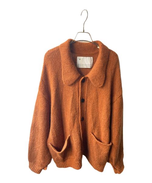 VOAAOV（ヴォアーブ）VOAAOV (ヴォアーブ) MOHAIR KNIT Blouson Cardigan オレンジ サイズ:1の古着・服飾アイテム