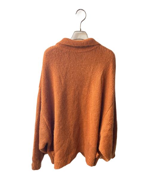 VOAAOV（ヴォアーブ）VOAAOV (ヴォアーブ) MOHAIR KNIT Blouson Cardigan オレンジ サイズ:1の古着・服飾アイテム
