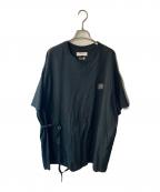 FACETASMファセッタズム）の古着「BELTED BIG TEE」｜ブラック