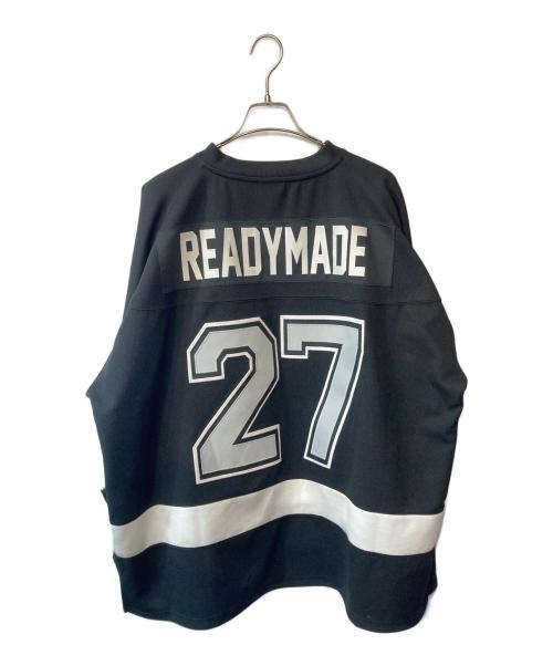 READYMADE（レディメイド）READYMADE (レディメイド) GAME SHIRT SMILE ブラック サイズ:Ｍの古着・服飾アイテム