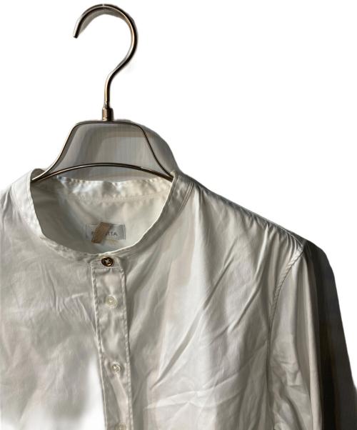 Bagutta（バグッタ）Bagutta (バグッタ) バンドカラーシャツ ホワイト サイズ:Sの古着・服飾アイテム
