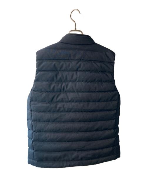 DANTON（ダントン）DANTON (ダントン) STRETCH NYLON MIDDLE DOWN STAND COLLAR VEST ブラック サイズ:Ｓの古着・服飾アイテム