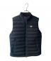 DANTON（ダントン）の古着「STRETCH NYLON MIDDLE DOWN STAND COLLAR VEST」｜ブラック