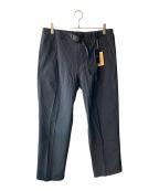 GRAMICCI×EDIFICEグラミチ×エディフィス）の古着「ストレッチ ナイロン1タック セミワイドパンツ」｜ブラック