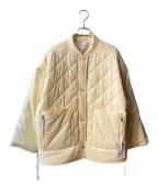 ADAM ET ROPE FEMMEアダムエロペファム）の古着「キルティングケープブルゾン」｜アイボリー