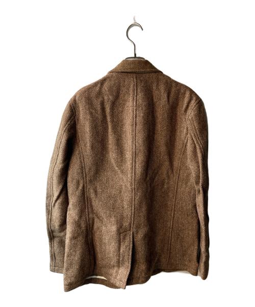 Jipijapa（ヒピハパ）Jipijapa (ヒピハパ) Hummingbirds'hill (ハミングバーズヒル) ヘリンボーンジャケット ブラウン サイズ:3 未使用品の古着・服飾アイテム