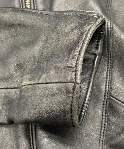 nano・universe（ナノ・ユニバース）nano・universe (ナノ・ユニバース) シングルライダースジャケット ブラック サイズ:XLの古着・服飾アイテム