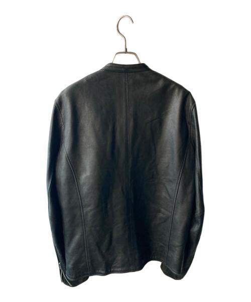 nano・universe（ナノ・ユニバース）nano・universe (ナノ・ユニバース) シングルライダースジャケット ブラック サイズ:XLの古着・服飾アイテム