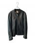 nano・universe（ナノ・ユニバース）の古着「シングルライダースジャケット」｜ブラック