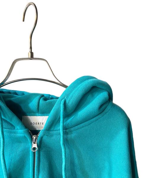 soerte（ソエルテ）soerte (ソエルテ) ジップパーカー ブルー サイズ:Ｓの古着・服飾アイテム