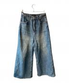 masonprinceメゾンプリンス）の古着「ワイドデニムパンツ」｜インディゴ