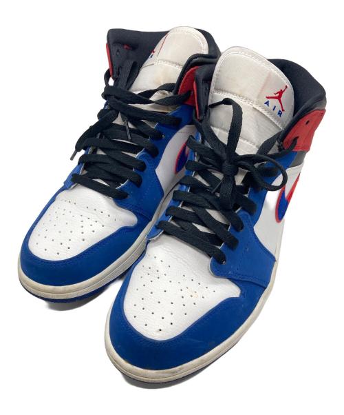 NIKE（ナイキ）NIKE (ナイキ) AIR JORDAN 1 MID レッド×ブルー サイズ:28.5㎝の古着・服飾アイテム