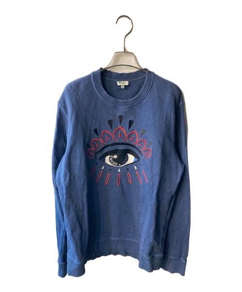 KENZO（ケンゾー）KENZO (ケンゾー) アイ刺繍スウェット ブルー サイズ:Ｍの古着・服飾アイテム
