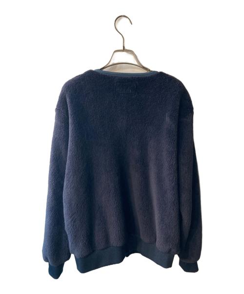 Hysteric Glamour（ヒステリックグラマー）Hysteric Glamour (ヒステリックグラマー) ノーカラーフリースジャケット ネイビー サイズ:Ｓの古着・服飾アイテム