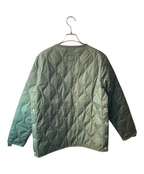 TAION（タイオン）TAION (タイオン) ミリタリー クルーネック ダウンジャケット カーキ サイズ:Ｍの古着・服飾アイテム