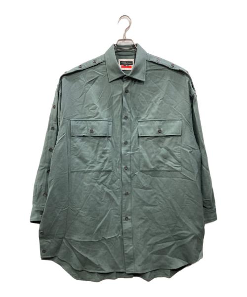 MAISON SPECIAL（メゾンスペシャル）MAISON SPECIAL (メゾンスペシャル) メニーボタンプライムオーバーシャツ グレー サイズ:01の古着・服飾アイテム