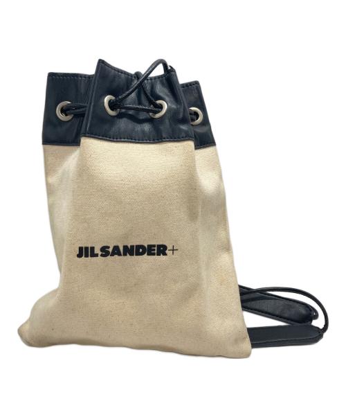 JIL SANDER+（ジルサンダープラス）JIL SANDER+ (ジルサンダープラス) 巾着ショルダーポーチ ベージュの古着・服飾アイテム