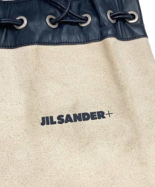 JIL SANDER+（ジルサンダープラス）JIL SANDER+ (ジルサンダープラス) 巾着ショルダーポーチ ベージュの古着・服飾アイテム