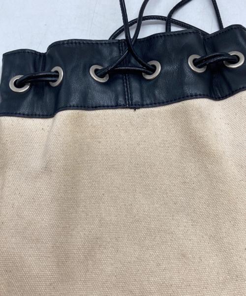 JIL SANDER+（ジルサンダープラス）JIL SANDER+ (ジルサンダープラス) 巾着ショルダーポーチ ベージュの古着・服飾アイテム