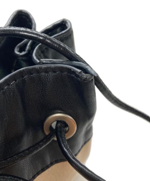 JIL SANDER+（ジルサンダープラス）JIL SANDER+ (ジルサンダープラス) 巾着ショルダーポーチ ベージュの古着・服飾アイテム