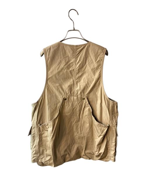 BEAMS BOY（ビームスボーイ）BEAMS BOY (ビームスボーイ) コットン ウェザー クロス ハンティング ベスト ブラウン サイズ:freeの古着・服飾アイテム