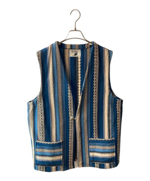 ANDFAMILYS（アンドファミリーズ）ANDFAMILYS (アンドファミリーズ) Native Rag Vest ブルー サイズ:2の古着・服飾アイテム