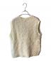 PLST (プラステ) ニットツイードVネックベスト ホワイト サイズ:Ｍ 未使用品：4000円