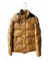VANQUISH（ヴァンキッシュ）の古着「レザーダウンジャケット」｜ベージュ