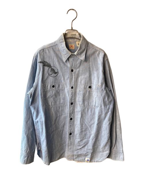 SUGAR CANE（シュガーケーン）SUGAR CANE (シュガーケーン) LOONEY TUNES (ルーニーチューンズ) シャツ ブルー サイズ:Ｍの古着・服飾アイテム