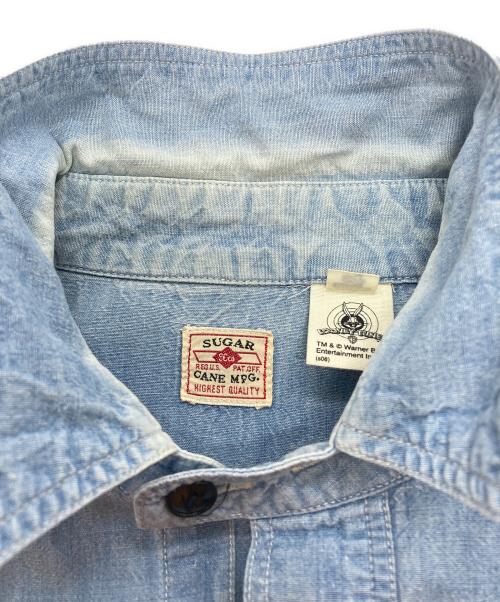 SUGAR CANE（シュガーケーン）SUGAR CANE (シュガーケーン) LOONEY TUNES (ルーニーチューンズ) シャツ ブルー サイズ:Ｍの古着・服飾アイテム