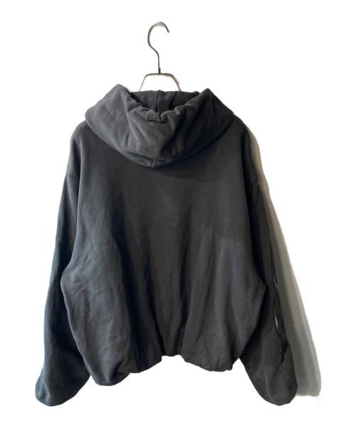 A BATHING APE（ア ベイシング エイプ）A BATHING APE (ア ベイシング エイプ) FLAME GARMENT DYED PULLOVER HOODIE グレー サイズ:Ｓの古着・服飾アイテム