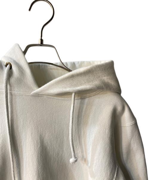 Champion（チャンピオン）Champion (チャンピオン) リバースウィーブフーデッドスウェットシャツ MADE IN USA ホワイト サイズ:Ｍの古着・服飾アイテム