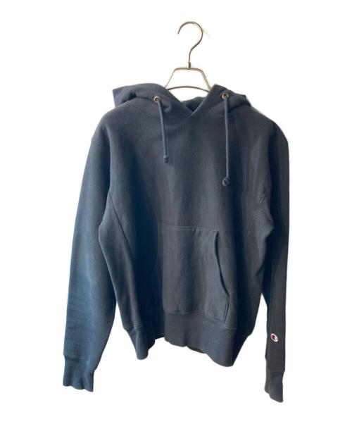 Champion（チャンピオン）Champion (チャンピオン) リバースウィーブフーデッドスウェットシャツ MADE IN USA ブラック サイズ:Ｍの古着・服飾アイテム
