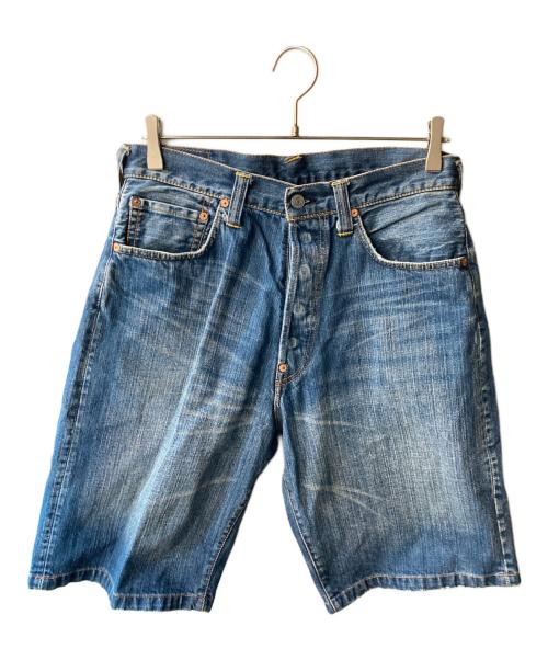 EVISU（エヴィス）EVISU (エヴィス) デニムハーフパンツ インディゴ サイズ:ｗ33の古着・服飾アイテム