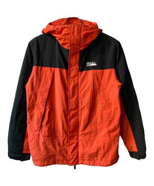 FIRST DOWN（ファーストダウン）FIRST DOWN (ファーストダウン) マウンテンパーカー オレンジ サイズ:Lの古着・服飾アイテム