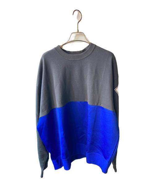 ICE CREAM BBC（アイスクリーム ビリオネアボーイズクラブ）ICE CREAM BBC (アイスクリーム ビリオネアボーイズクラブ) バイカラースウェット グレー×ブルー サイズ:XL 未使用品の古着・服飾アイテム