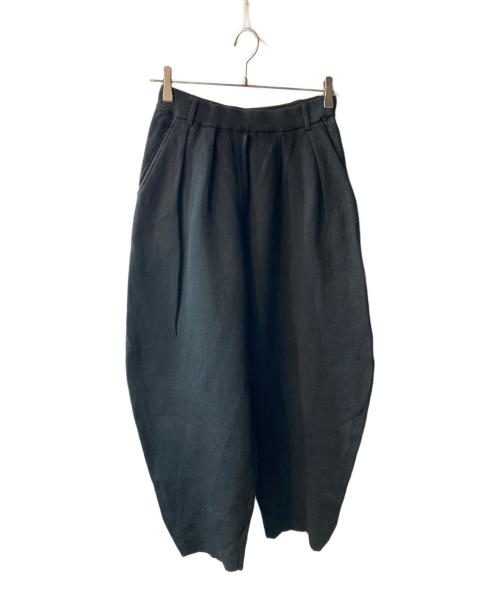 ETRE TOKYO（エトレトウキョウ）ETRE TOKYO (エトレトウキョウ) カービングニットパンツ ブラック サイズ:Ｍの古着・服飾アイテム