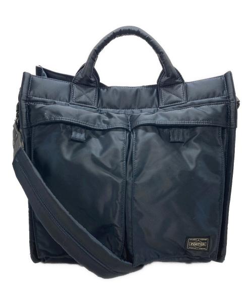 PORTER（ポーター）PORTER (ポーター) 2WAY VERTICAL TOTE BAG(M) ネイビーの古着・服飾アイテム