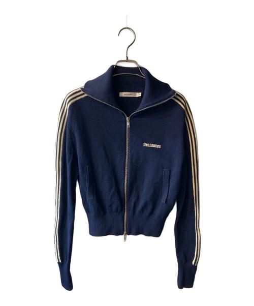 moussy（マウジー）moussy (マウジー) KNIT トラックジャケット ネイビー サイズ:FREEの古着・服飾アイテム
