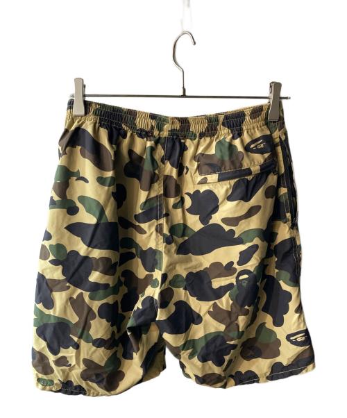 A BATHING APE（ア ベイシング エイプ）A BATHING APE (ア ベイシング エイプ) ショートパンツ カーキ×ベージュ サイズ:Ｍの古着・服飾アイテム