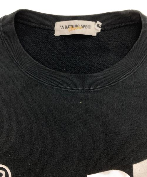 A BATHING APE（ア ベイシング エイプ）A BATHING APE (ア ベイシング エイプ) プリントスウェット ブラック サイズ:Ｍの古着・服飾アイテム
