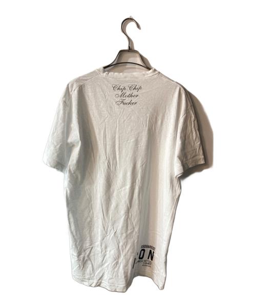 DSQUARED2（ディースクエアード）DSQUARED2 (ディースクエアード) ICON 燕プリントTシャツ ホワイト サイズ:Ｍの古着・服飾アイテム