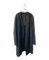 Yohji Yamamoto pour homme（ヨウジヤマモト プールオム）の古着「シワギャバ ノーカラー ロングジャケット」｜ブラック