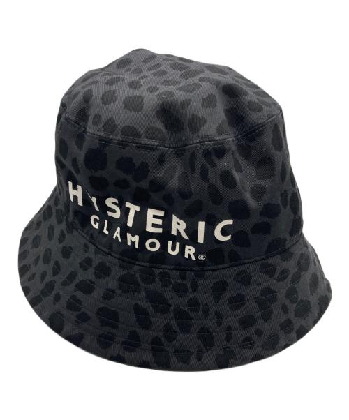 Hysteric Glamour（ヒステリックグラマー）Hysteric Glamour (ヒステリックグラマー) CHEETAH柄 バケットハット グレー×ブラック サイズ:Ｍの古着・服飾アイテム