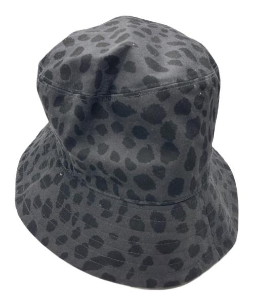 Hysteric Glamour（ヒステリックグラマー）Hysteric Glamour (ヒステリックグラマー) CHEETAH柄 バケットハット グレー×ブラック サイズ:Ｍの古着・服飾アイテム